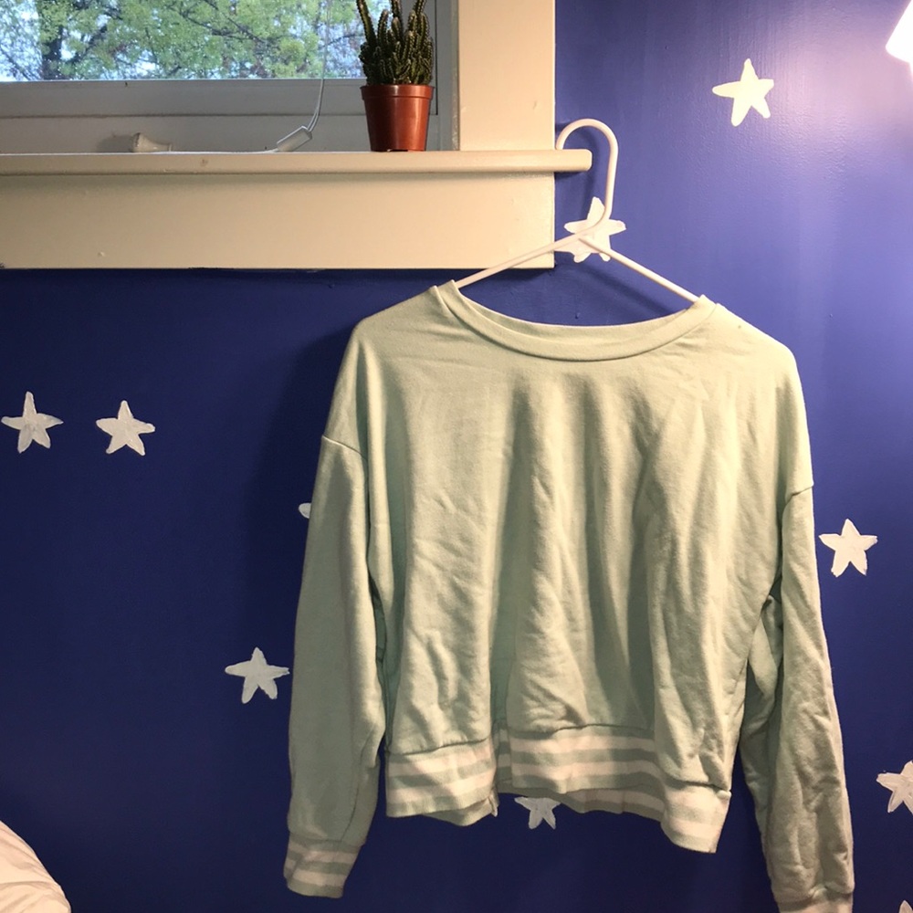 Mint Green Crew Neck